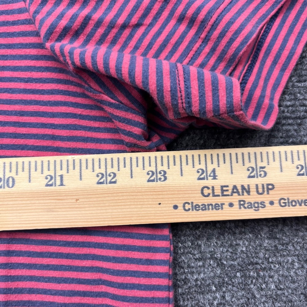 American Eagle Super Soft Classic Casual Striped Red Blue Polo Shirt - Picture 7 of 7
